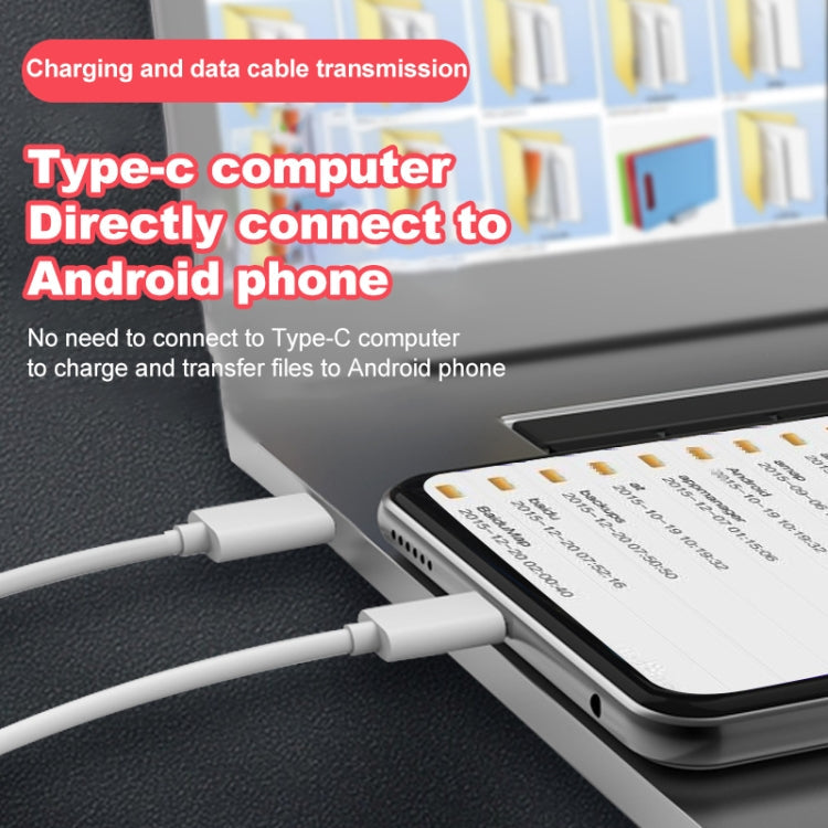 USB-C / Type-C to Micro USB Charging Data Cable, Length: 1m, Type-C to Micro USB
