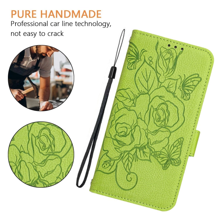 Embossed Rose RFID Anti-theft Leather Phone Case, For iPhone 11 Pro Max, For iPhone 11, For iPhone 11 Pro, For iPhone XS / X