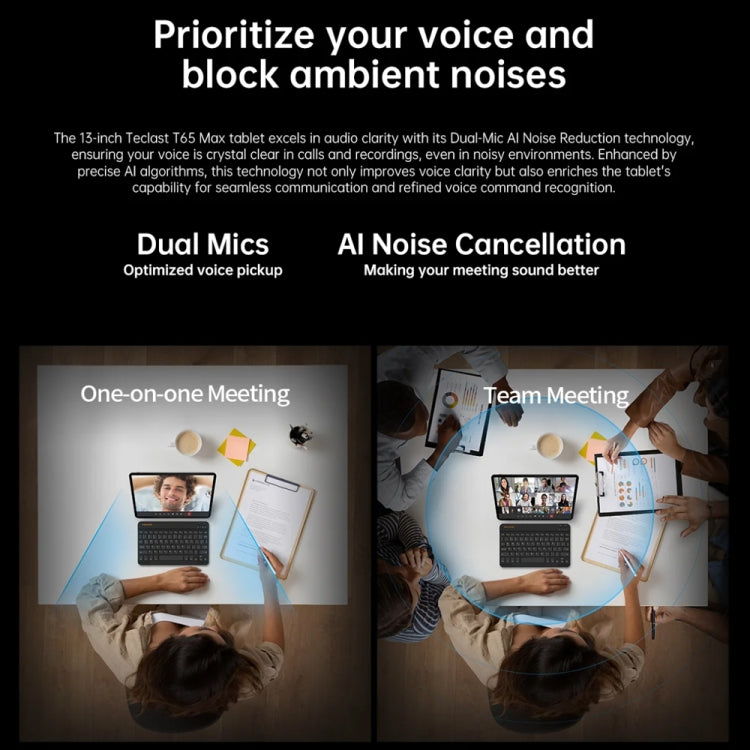Teclast T65 Max Tablet PC 13 inch,  Android 15 MediaTek Helio G99 Octa Core, 4G LTE Dual SIM, T65 Max