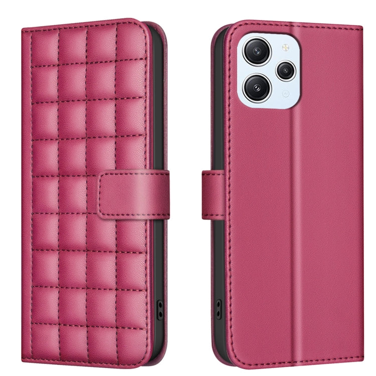 Square Texture Leather Phone Case, For Redmi Note 13 Pro 5G, For Redmi K70 / K70 Pro, For Redmi 12 4G, For Redmi Note 11 / Note 11S
