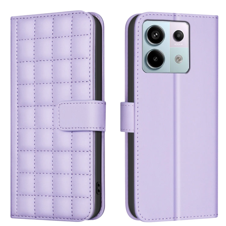 Square Texture Leather Phone Case, For Redmi Note 13 Pro 5G, For Redmi K70 / K70 Pro, For Redmi 12 4G, For Redmi Note 11 / Note 11S