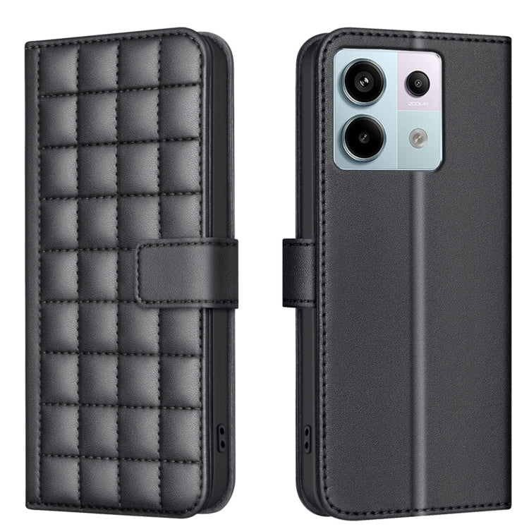 Square Texture Leather Phone Case, For Redmi Note 13 Pro 5G, For Redmi K70 / K70 Pro, For Redmi 12 4G, For Redmi Note 11 / Note 11S