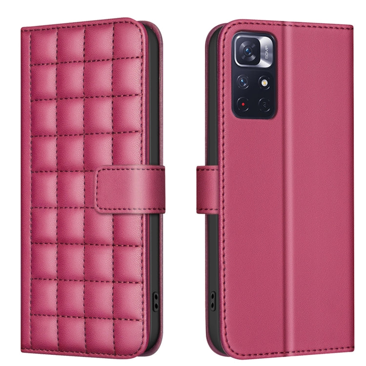 Square Texture Leather Phone Case, For Redmi Note 13 Pro 5G, For Redmi K70 / K70 Pro, For Redmi 12 4G, For Redmi Note 11 / Note 11S