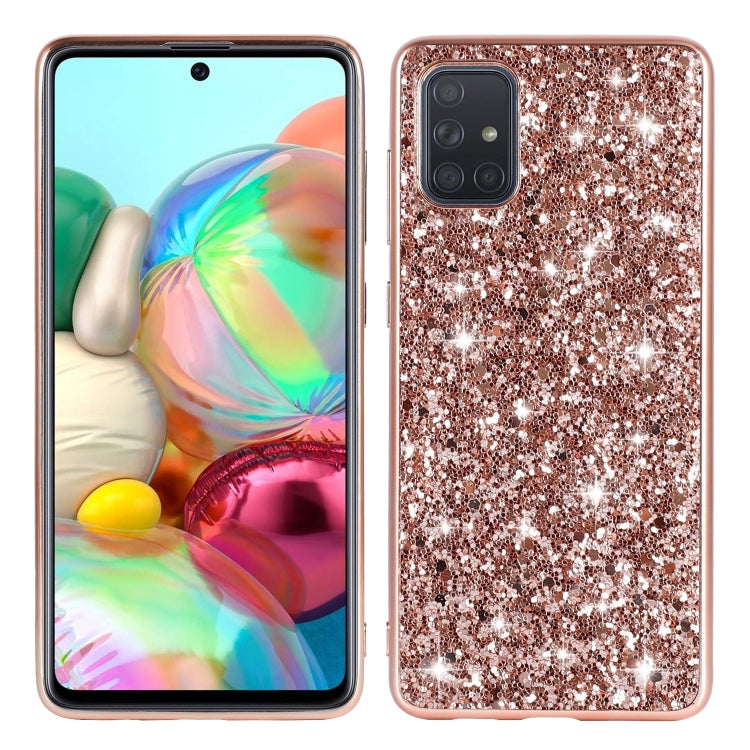 Glitter Powder Shockproof TPU Protective Case, For iPhone 12 / 12 Pro, For iPhone 12 mini, For iPhone 12 Pro Max, For Samsung Galaxy A71 5G