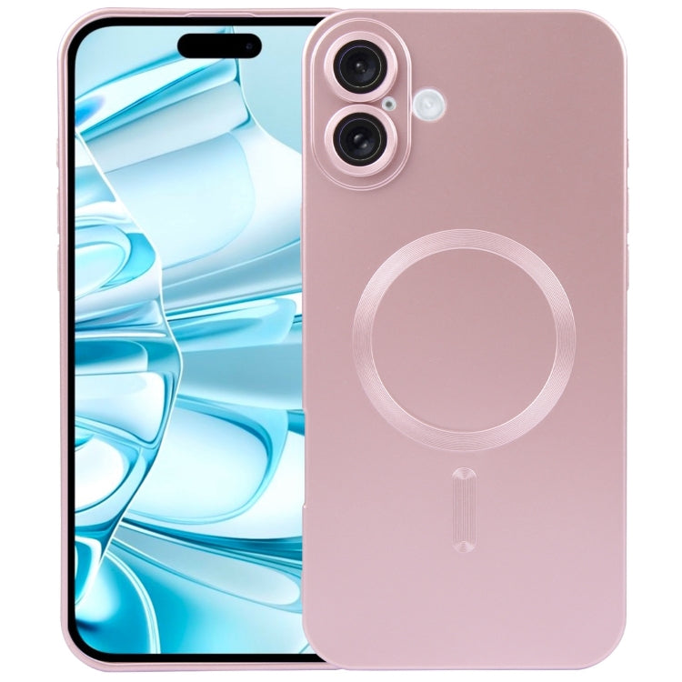 Liquid TPU Silicone Solid Color MagSafe Phone Case, For iPhone 16