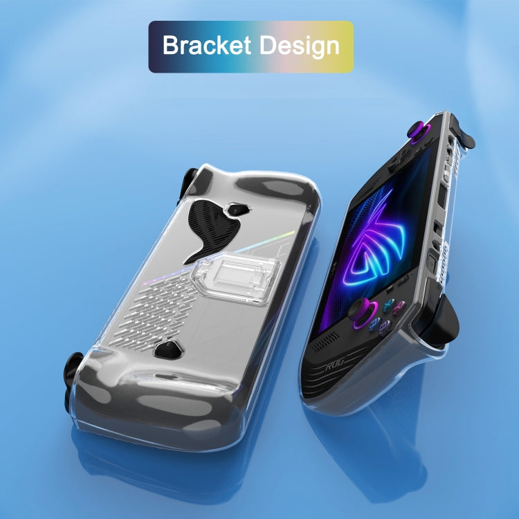 TPU Transparent Protective Case with Holder, For ASUS ROG Ally X