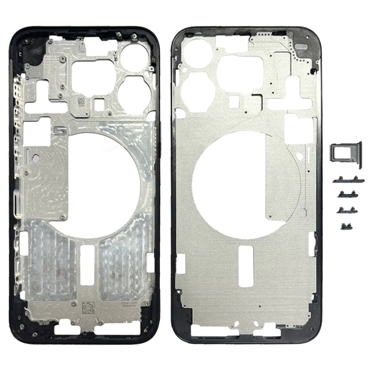 For iPhone 15 Pro Max Middle Frame Bezel Plate with Side Keys + Card Tray, China Version