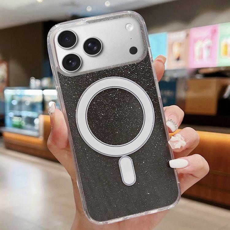 Acrylic Transparent Glitter MagSafe Phone Case, For iPhone 17e / 16e, For iPhone 17 Pro Max, For iPhone 17 Pro, For iPhone 17