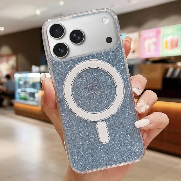 Acrylic Transparent Glitter MagSafe Phone Case, For iPhone 17e / 16e, For iPhone 17 Pro Max, For iPhone 17 Pro, For iPhone 17
