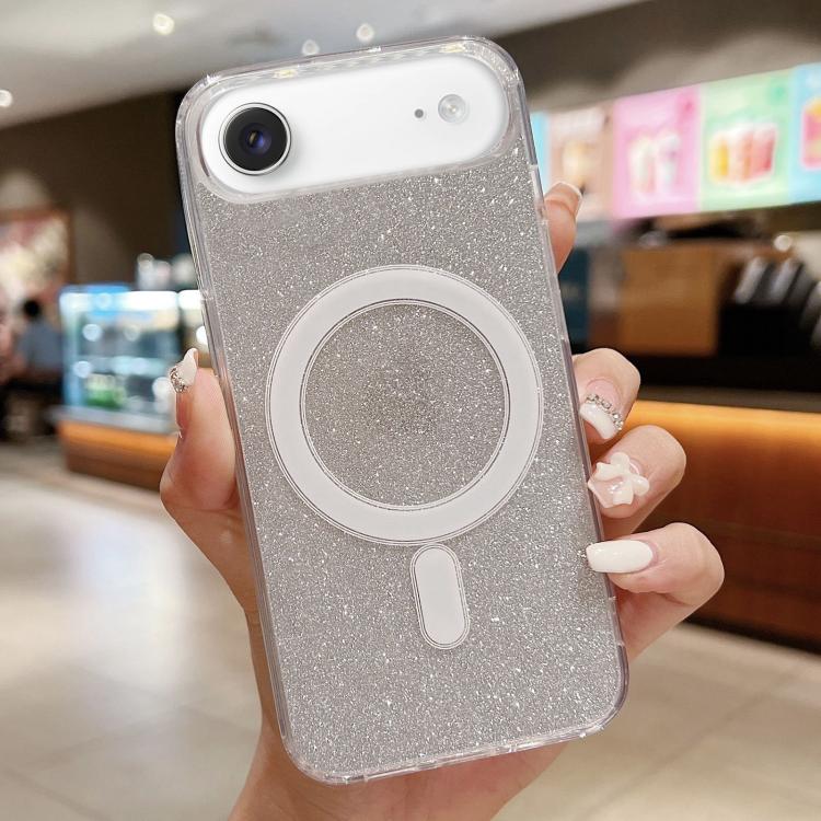 Acrylic Transparent Glitter MagSafe Phone Case, For iPhone 17e / 16e, For iPhone 17 Pro Max, For iPhone 17 Pro, For iPhone 17