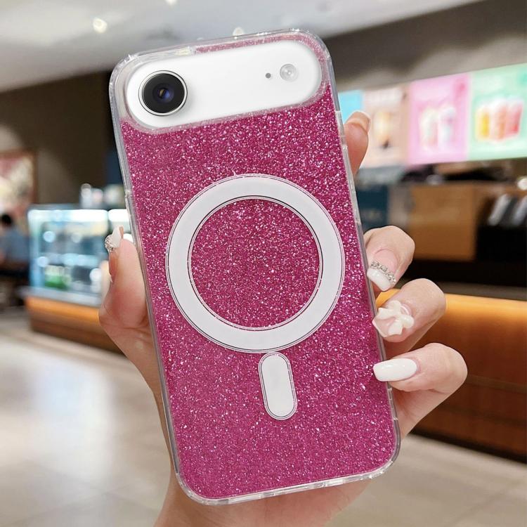Acrylic Transparent Glitter MagSafe Phone Case, For iPhone 17e / 16e, For iPhone 17 Pro Max, For iPhone 17 Pro, For iPhone 17