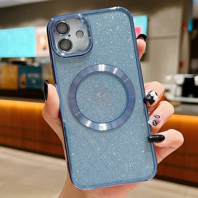 Electroplating Pure Color Glitter Powder MagSafe Phone Case, For iPhone 16, For iPhone 15 Pro Max, For iPhone 15 Pro