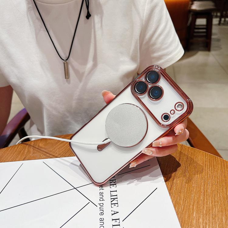 Electroplating MagSafe Phone Case, For iPhone 16 Pro, For iPhone 16 Plus, For iPhone 16