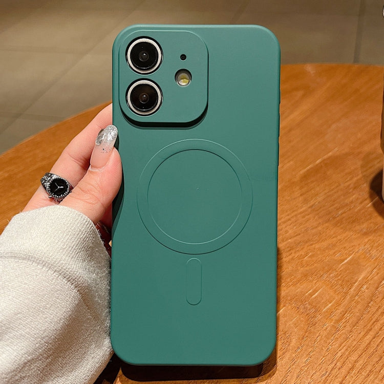 Solid Color Liquid Silicone MagSafe Magnetic Phone Case, For iPhone 15