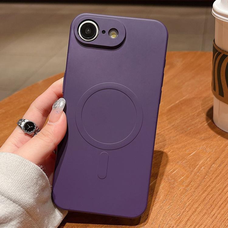 Solid Color Liquid Silicone MagSafe Magnetic Phone Case, For iPhone 17e / 16e