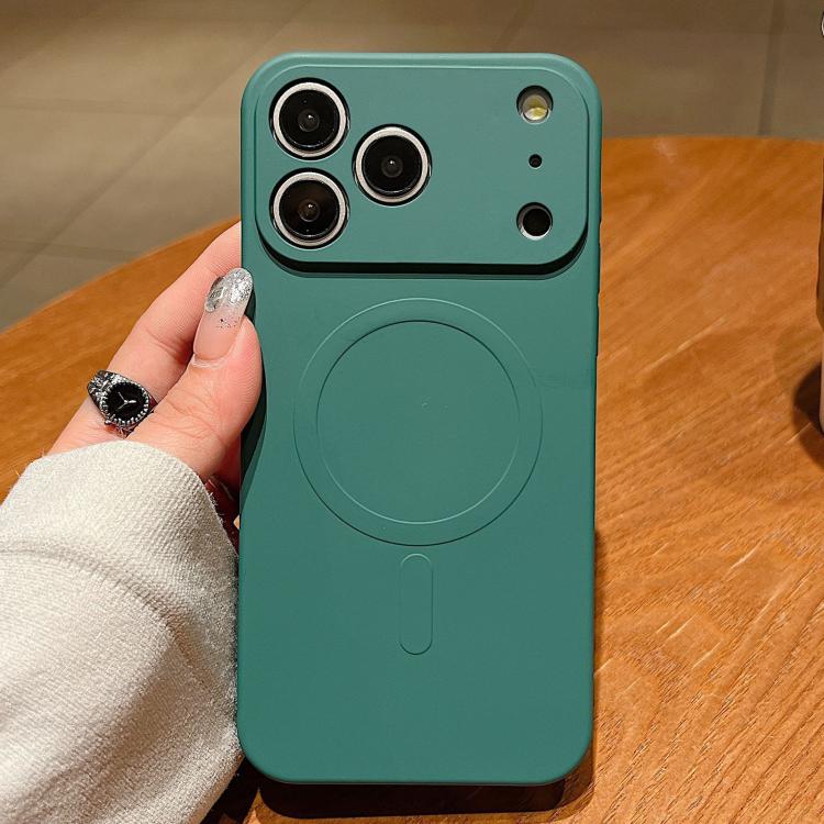 Solid Color Liquid Silicone MagSafe Magnetic Phone Case, For iPhone 17 Pro