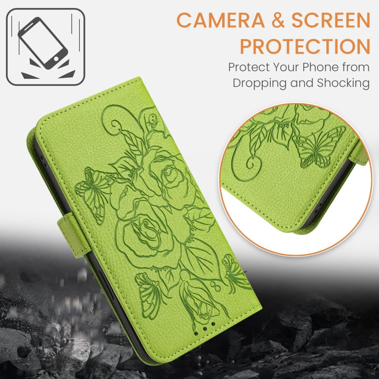 Embossed Rose RFID Anti-theft Leather Phone Case, For UMIDIGI Power 7 Max