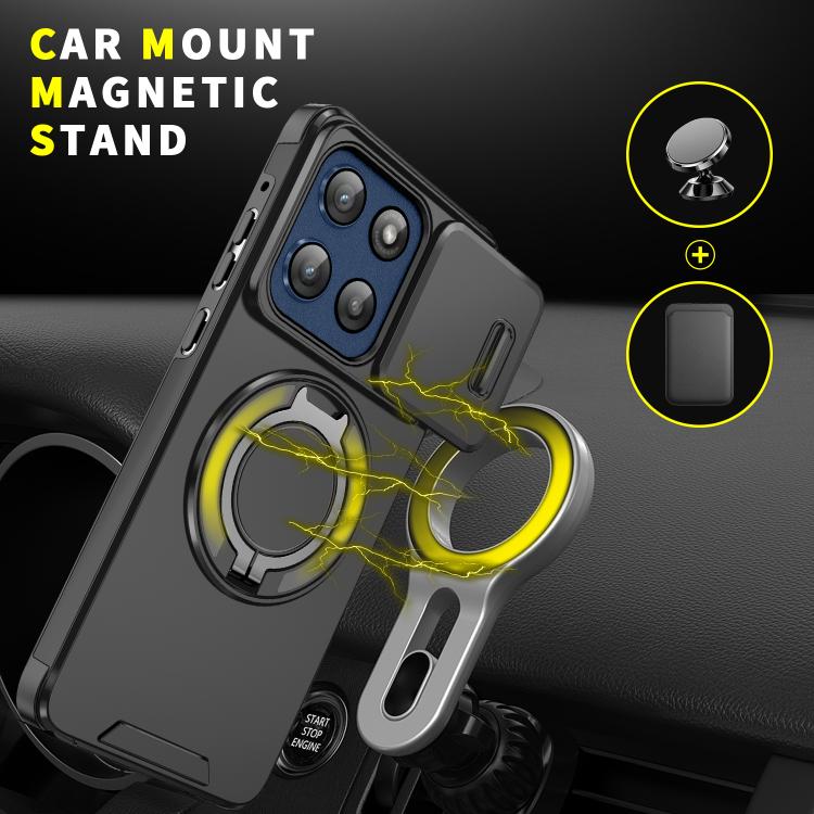 Motorola Moto G Stylus 5G 2025 / Moto G 5G 2024 Sliding Camshield Ring Holder Case
