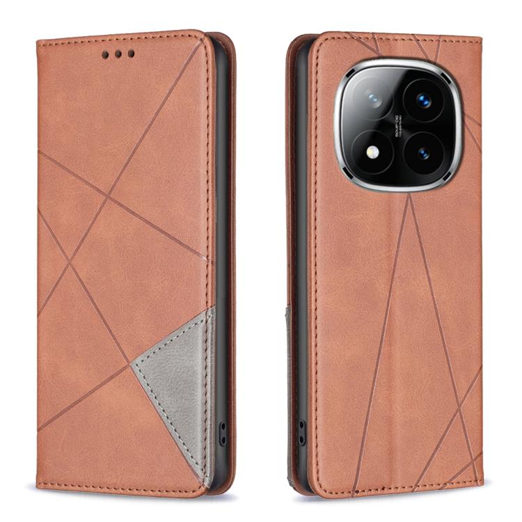 Rhombus Texture Magnetic Leather Phone Case, For Redmi 15 5G Global / 15 4G SEA 169.5mm, For Redmi A5 4G 171.7mm, For Redmi K80 / K80 Pro, For Redmi Note 14 Pro 4G