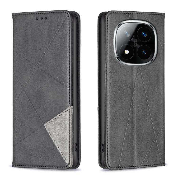 Rhombus Texture Magnetic Leather Phone Case, For Redmi 15 5G Global / 15 4G SEA 169.5mm, For Redmi A5 4G 171.7mm, For Redmi K80 / K80 Pro, For Redmi Note 14 Pro 4G