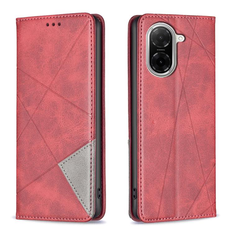Rhombus Texture Magnetic Leather Phone Case, For Redmi 15 5G Global / 15 4G SEA 169.5mm, For Redmi A5 4G 171.7mm, For Redmi K80 / K80 Pro, For Redmi Note 14 Pro 4G
