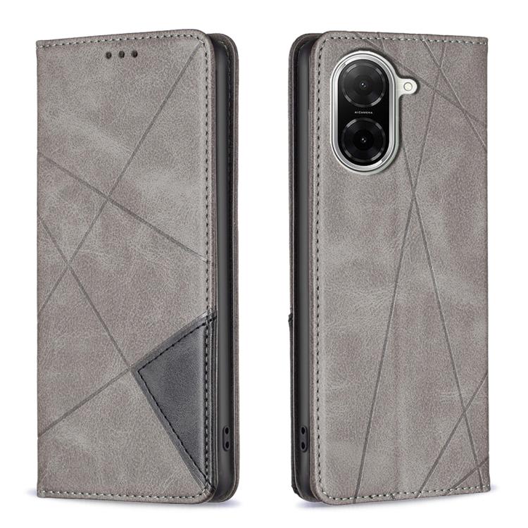 Rhombus Texture Magnetic Leather Phone Case, For Redmi 15 5G Global / 15 4G SEA 169.5mm, For Redmi A5 4G 171.7mm, For Redmi K80 / K80 Pro, For Redmi Note 14 Pro 4G