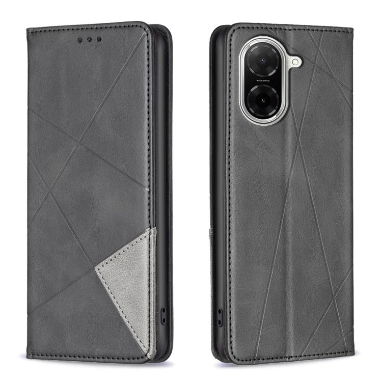 Rhombus Texture Magnetic Leather Phone Case, For Redmi 15 5G Global / 15 4G SEA 169.5mm, For Redmi A5 4G 171.7mm, For Redmi K80 / K80 Pro, For Redmi Note 14 Pro 4G