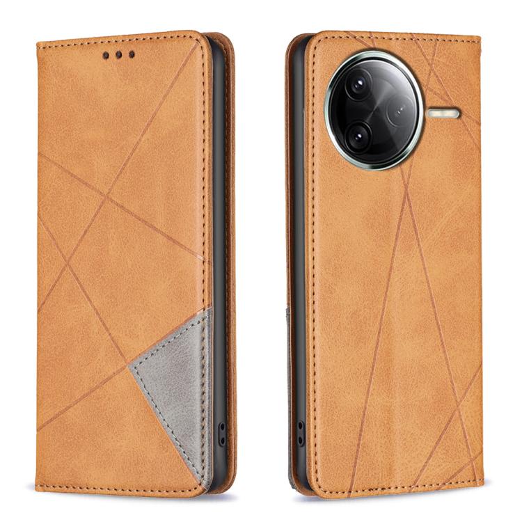 Rhombus Texture Magnetic Leather Phone Case, For Redmi 15 5G Global / 15 4G SEA 169.5mm, For Redmi A5 4G 171.7mm, For Redmi K80 / K80 Pro, For Redmi Note 14 Pro 4G