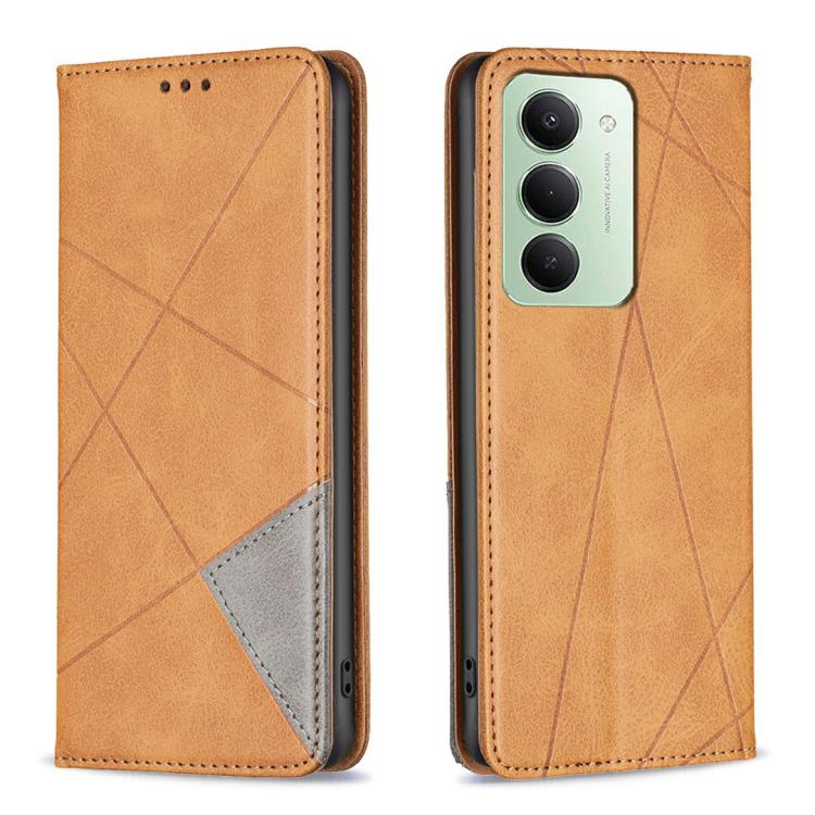 Rhombus Texture Magnetic Leather Phone Case, For Redmi 15 5G Global / 15 4G SEA 169.5mm, For Redmi A5 4G 171.7mm, For Redmi K80 / K80 Pro, For Redmi Note 14 Pro 4G