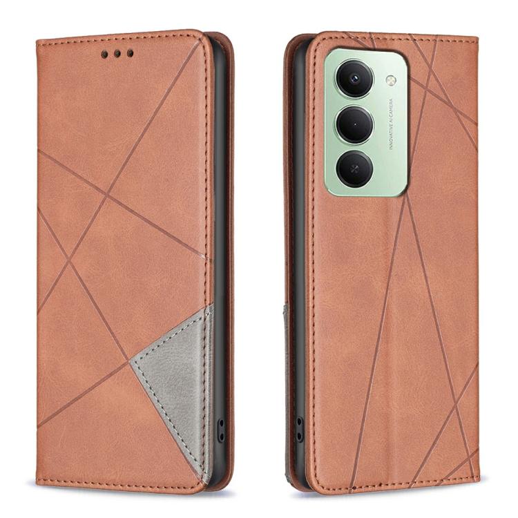 Rhombus Texture Magnetic Leather Phone Case, For Redmi 15 5G Global / 15 4G SEA 169.5mm, For Redmi A5 4G 171.7mm, For Redmi K80 / K80 Pro, For Redmi Note 14 Pro 4G