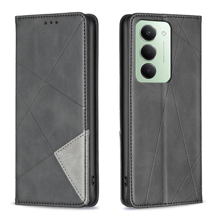 Rhombus Texture Magnetic Leather Phone Case, For Redmi 15 5G Global / 15 4G SEA 169.5mm, For Redmi A5 4G 171.7mm, For Redmi K80 / K80 Pro, For Redmi Note 14 Pro 4G