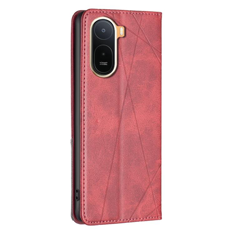 Rhombus Texture Magnetic Leather Phone Case, For Redmi A7 Pro 171mm / Poco C85x 5G, For Redmi 15a 5G, For Redmi Tubo 5 Max / Poco X8 Pro Max, For Redmi Tubo 5 / Poco X8 Pro 5G