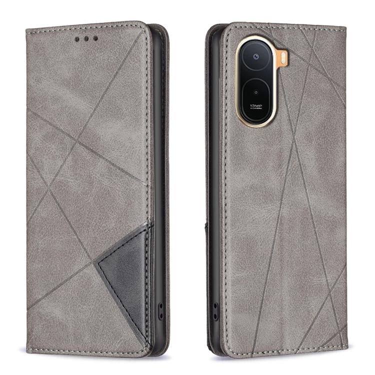 Rhombus Texture Magnetic Leather Phone Case, For Redmi A7 Pro 171mm / Poco C85x 5G, For Redmi 15a 5G, For Redmi Tubo 5 Max / Poco X8 Pro Max, For Redmi Tubo 5 / Poco X8 Pro 5G