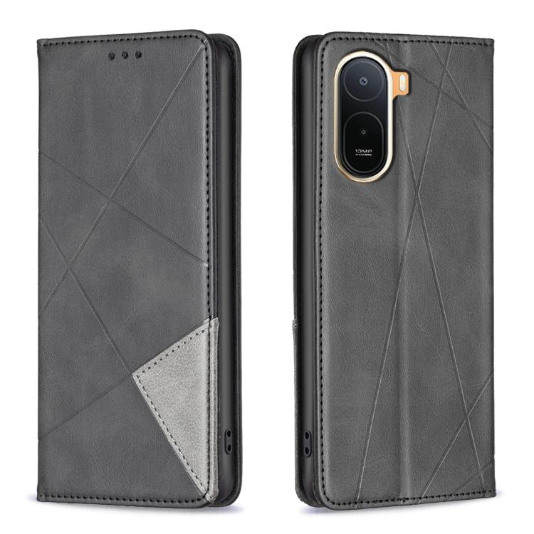 Rhombus Texture Magnetic Leather Phone Case, For Redmi A7 Pro 171mm / Poco C85x 5G, For Redmi 15a 5G, For Redmi Tubo 5 Max / Poco X8 Pro Max, For Redmi Tubo 5 / Poco X8 Pro 5G