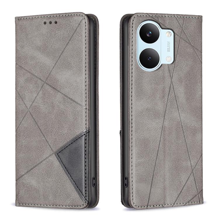 Rhombus Texture Magnetic Leather Phone Case, For Redmi A7 Pro 171mm / Poco C85x 5G, For Redmi 15a 5G, For Redmi Tubo 5 Max / Poco X8 Pro Max, For Redmi Tubo 5 / Poco X8 Pro 5G
