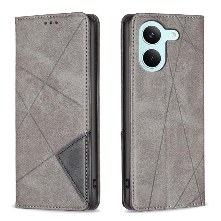 Rhombus Texture Magnetic Leather Phone Case, For Redmi A7 Pro 171mm / Poco C85x 5G, For Redmi 15a 5G, For Redmi Tubo 5 Max / Poco X8 Pro Max, For Redmi Tubo 5 / Poco X8 Pro 5G