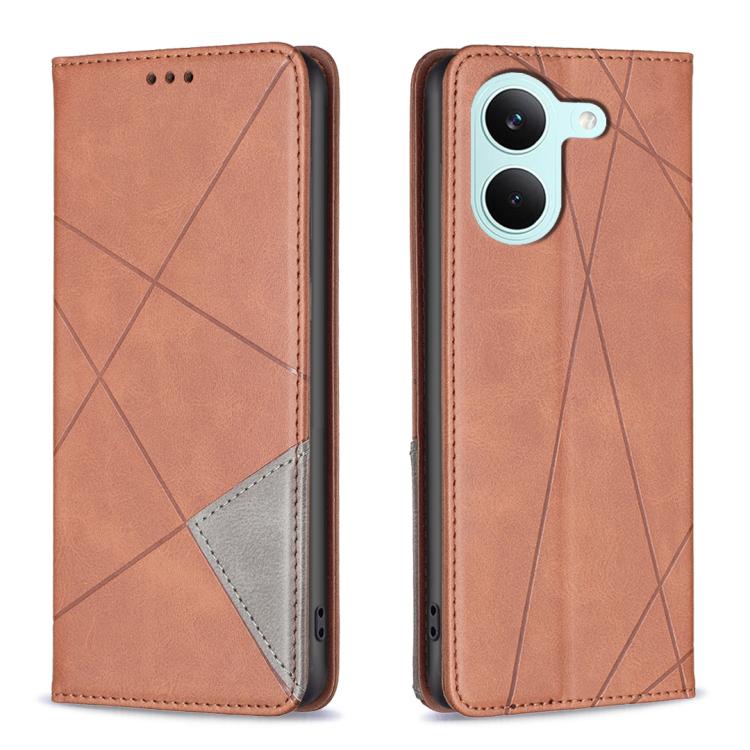 Rhombus Texture Magnetic Leather Phone Case, For Redmi A7 Pro 171mm / Poco C85x 5G, For Redmi 15a 5G, For Redmi Tubo 5 Max / Poco X8 Pro Max, For Redmi Tubo 5 / Poco X8 Pro 5G