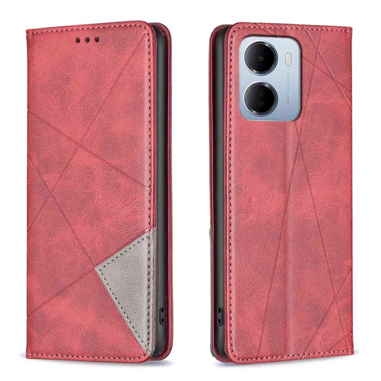 Rhombus Texture Magnetic Leather Phone Case, For Redmi A7 Pro 171mm / Poco C85x 5G, For Redmi 15a 5G, For Redmi Tubo 5 Max / Poco X8 Pro Max, For Redmi Tubo 5 / Poco X8 Pro 5G