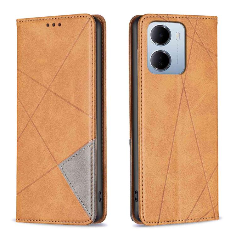 Rhombus Texture Magnetic Leather Phone Case, For Redmi A7 Pro 171mm / Poco C85x 5G, For Redmi 15a 5G, For Redmi Tubo 5 Max / Poco X8 Pro Max, For Redmi Tubo 5 / Poco X8 Pro 5G