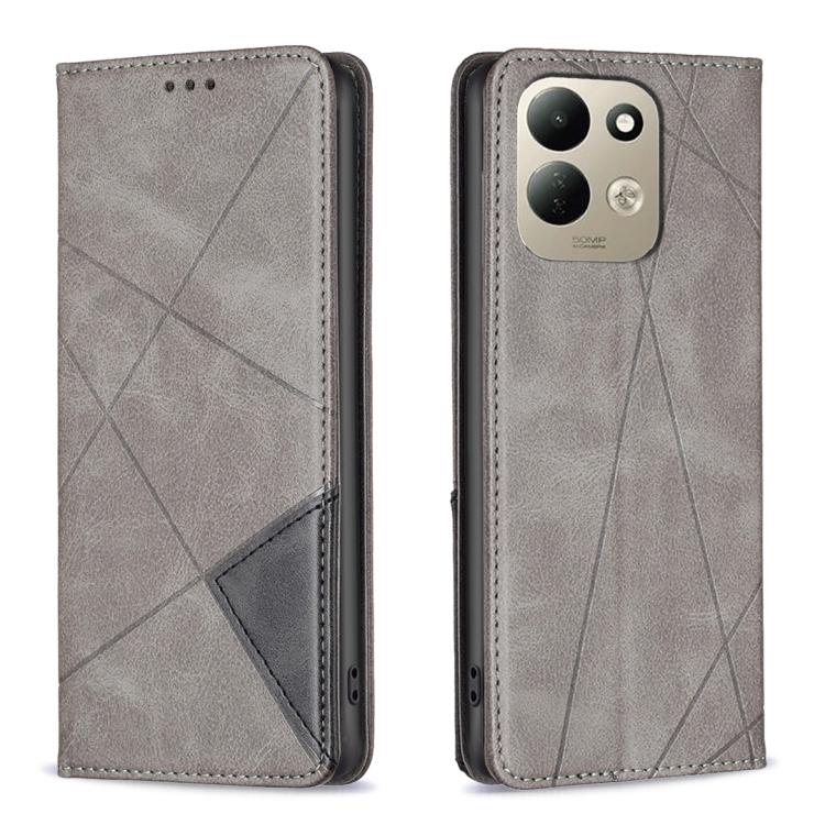 Rhombus Texture Magnetic Leather Phone Case, For Redmi K100 Pro Max 5G, For Redmi 17 4G / 5G Global 170mm, For Redmi K100 Pro 5G, For Redmi K90 Max 5G