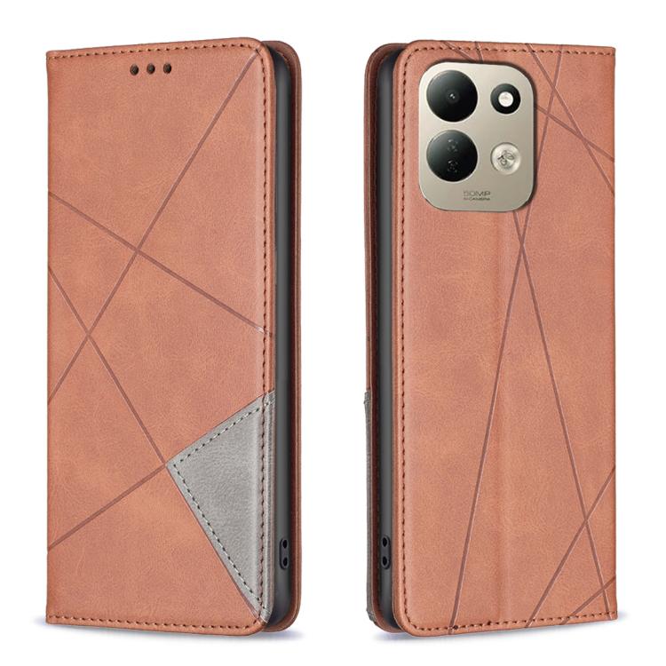 Rhombus Texture Magnetic Leather Phone Case, For Redmi K100 Pro Max 5G, For Redmi 17 4G / 5G Global 170mm, For Redmi K100 Pro 5G, For Redmi K90 Max 5G