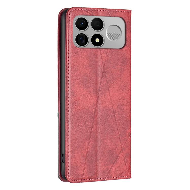 Rhombus Texture Magnetic Leather Phone Case, For Redmi K100 Pro Max 5G, For Redmi 17 4G / 5G Global 170mm, For Redmi K100 Pro 5G, For Redmi K90 Max 5G