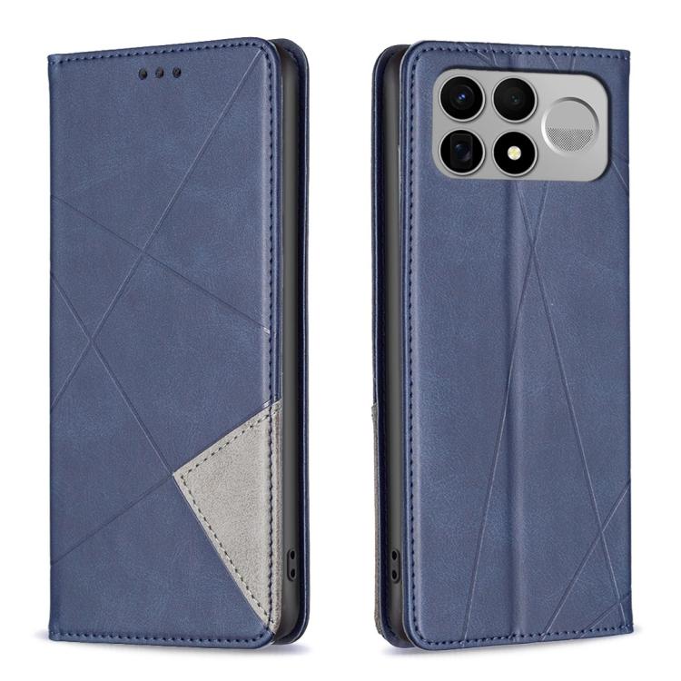 Rhombus Texture Magnetic Leather Phone Case, For Redmi K100 Pro Max 5G, For Redmi 17 4G / 5G Global 170mm, For Redmi K100 Pro 5G, For Redmi K90 Max 5G