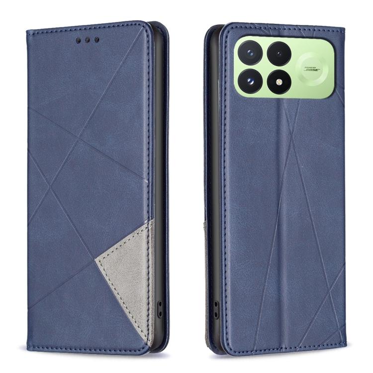 Rhombus Texture Magnetic Leather Phone Case, For Redmi K100 Pro Max 5G, For Redmi 17 4G / 5G Global 170mm, For Redmi K100 Pro 5G, For Redmi K90 Max 5G
