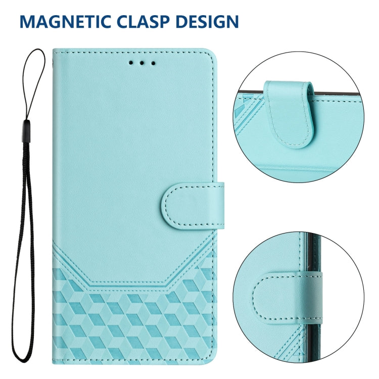 Honeycomb Embossing RFID Leather Phone Case, For iPhone 11 Pro Max, For iPhone 11, For iPhone 11 Pro, For iPhone X / XS