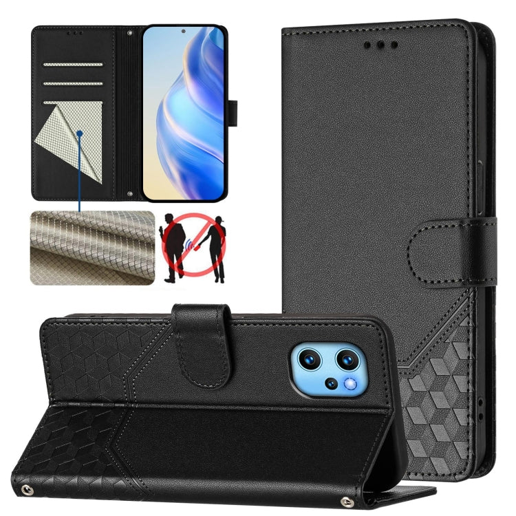 Honeycomb Embossing RFID Leather Phone Case, For Umidigi Power 7 Max