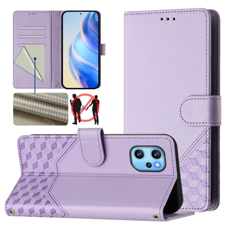 Honeycomb Embossing RFID Leather Phone Case, For Umidigi Power 7 Max