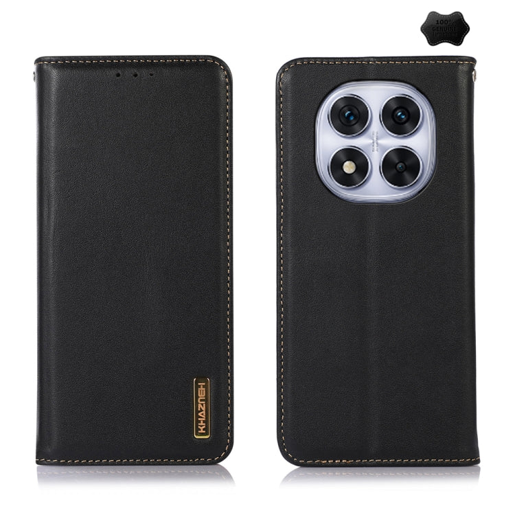 KHAZNEH Nappa Top Layer Cowhide Leather Phone Case, For Redmi Note 14 5G, For Redmi Note 14 Pro 5G, For Redmi 14C 4G