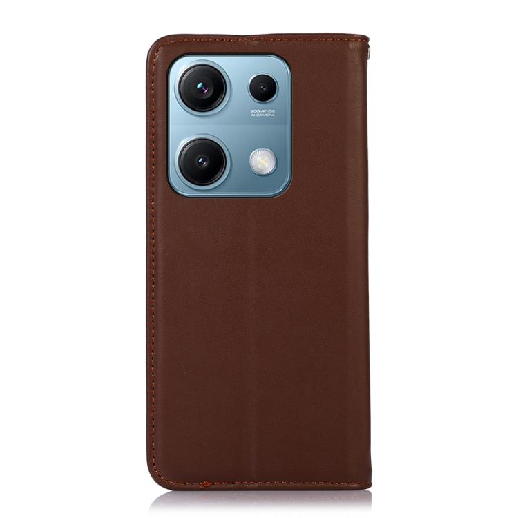 KHAZNEH Nappa Top Layer Cowhide Leather Phone Case, For Redmi Note 14 5G, For Redmi Note 14 Pro 5G, For Redmi 14C 4G