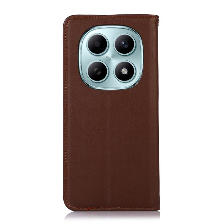KHAZNEH Nappa Top Layer Cowhide Leather Phone Case, For Redmi Note 15 Pro 4G Global 163.2mm, For Redmi K90/Poco F8 Pro, For Redmi Note 15 Pro 5G Global 163.6mm, For Redmi 13X, For Redmi Note 14S 4G, For Redmi Turbo 4 Pro
